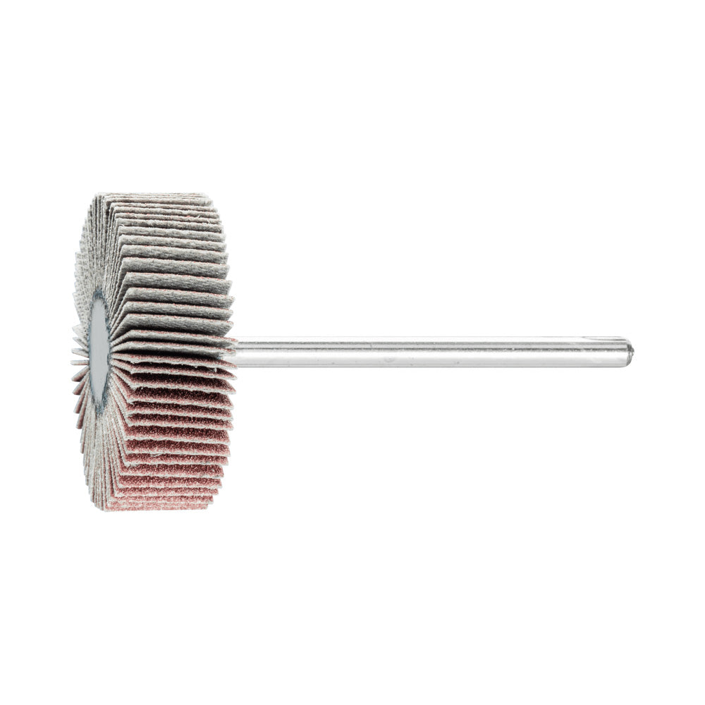Alum oxide mounted flap wheel F 30x10 mm shank 3 mm A240 fine grind/finish_40108267_44402243