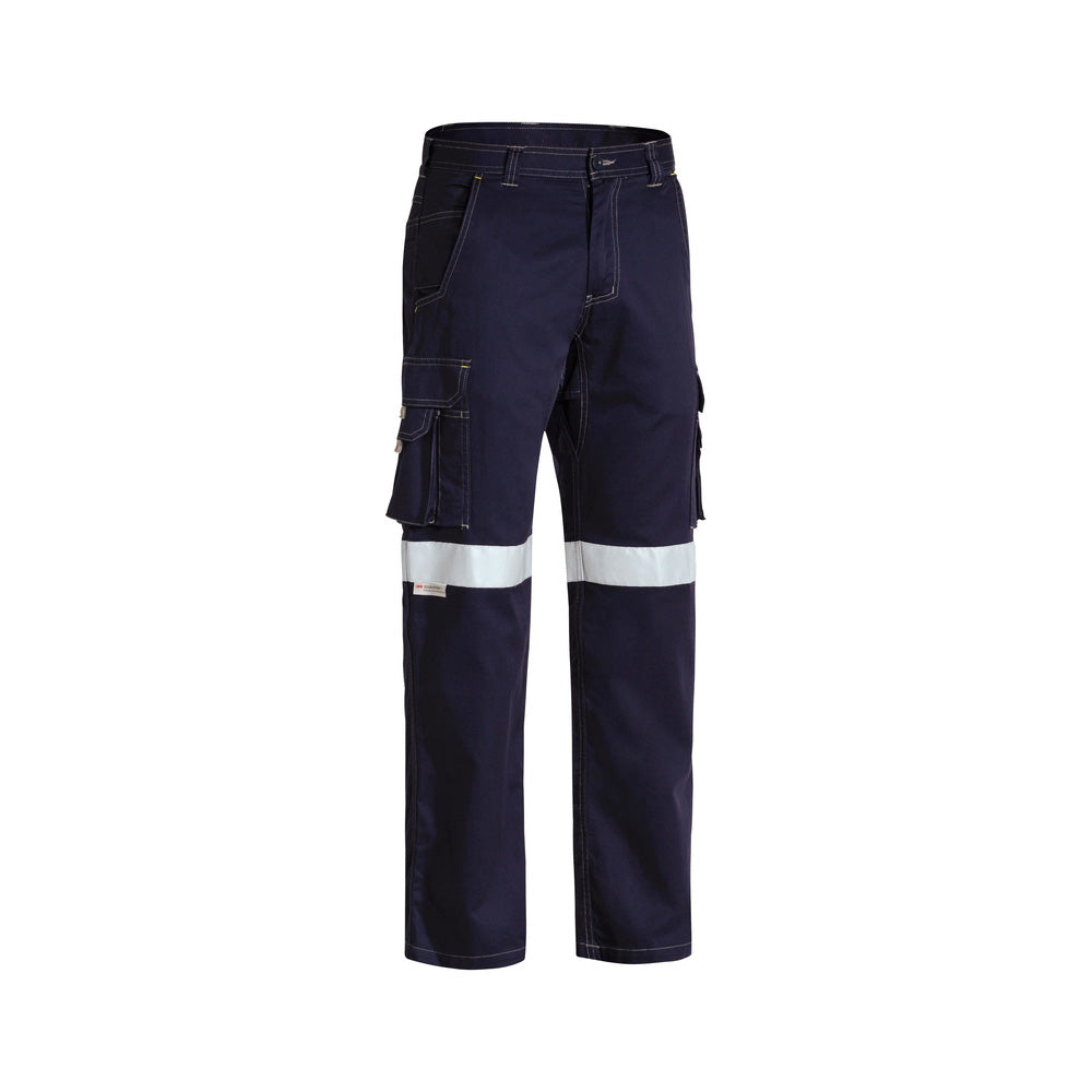 Pants Cargo 97ST Navy Cotton Drill 190gsm Vent 3M Tape Bisley_36001900_BPC6431T_BPCTS97