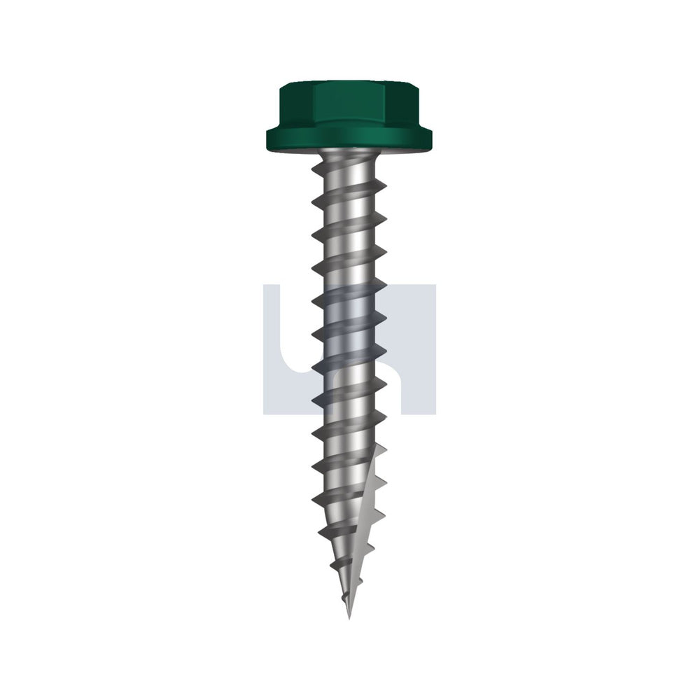 17 Flg Hex Hd Cottage Green (Permanent) -Cl4 As3566 #10-12 30 - Pk 1000_40094438_TCGW4FH1012030