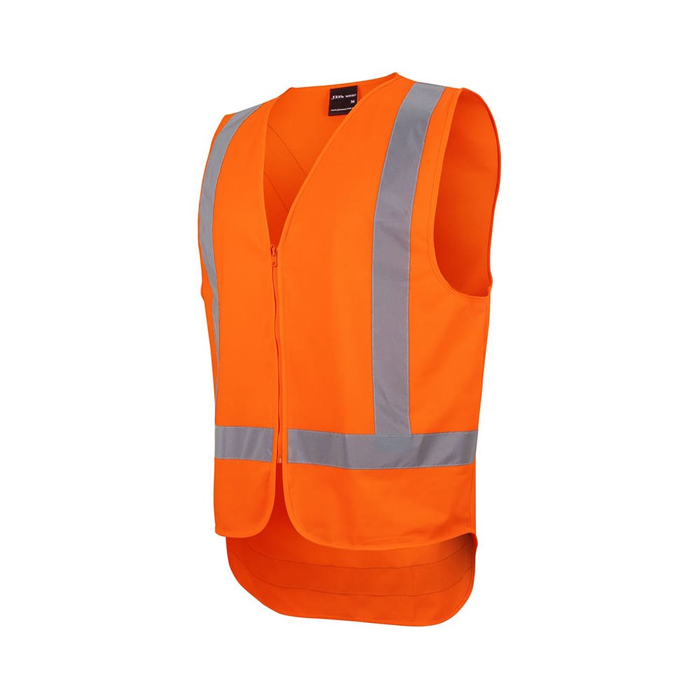 JB'S NSW/QLD Rail (D+N) Zip X-Back Safety Vest JB's Wear 40062900 6DVQV RAIL L