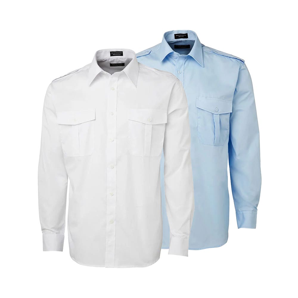 6E Epaulette L/S Poly/Cotton Shirt JBs Wear 6ELS