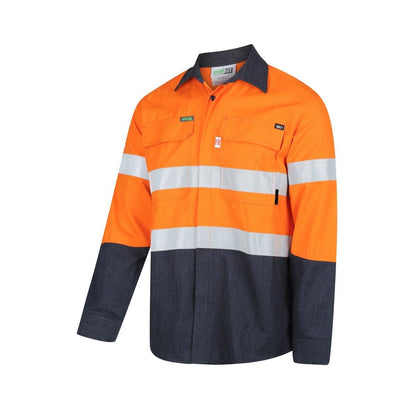 Shirt Flarex Ripstop PPE1 FR 155gsm Tape Orange/Navy S Workit_40113766_2835ONS