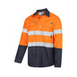 Shirt Flarex Ripstop PPE1 FR 155gsm Tape Orange/Navy S Workit_40113766_2835ONS