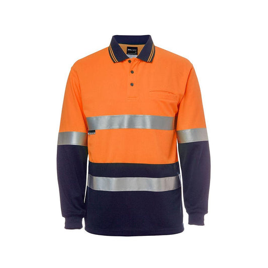 JBS HiVis L/S (D+N) Cotton - Org/Nvy - 2XL_36014141_6HMCB-O/N-2XL