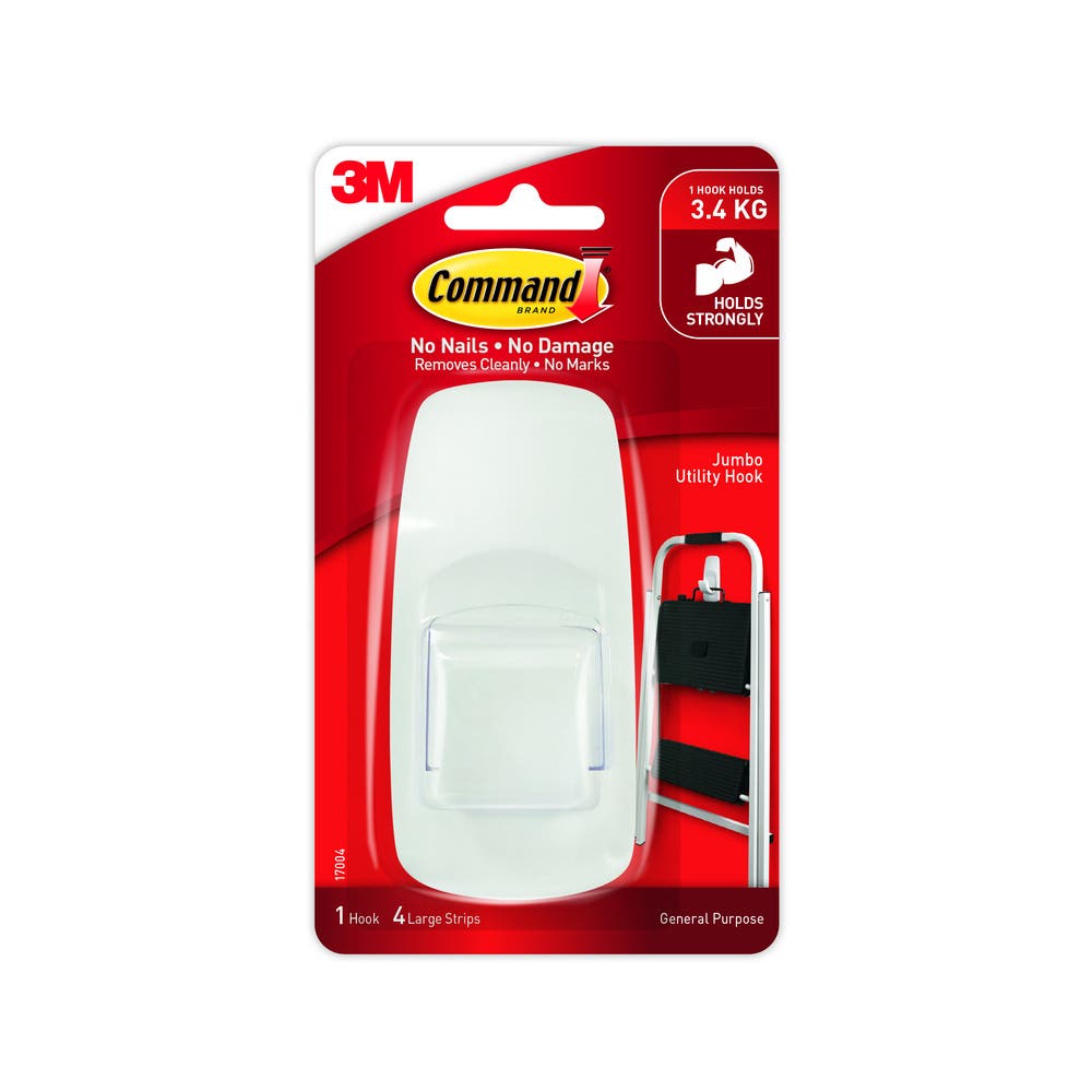 Hook Adhesive Jumbo Command 17004 3M Pk 1_40005046_7000037952