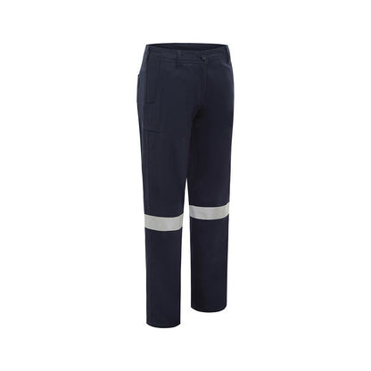 Pants Cargo Womens Cotton Drill 240gsm Taped Navy 24 1007T Workit_252205_1007TN24