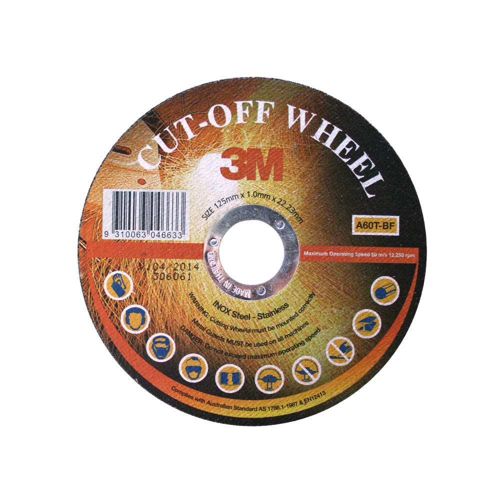 Wheel Cut Off 115 X 1.0 X 22.23mm A60T & Inox 3M_40076617_7010029970