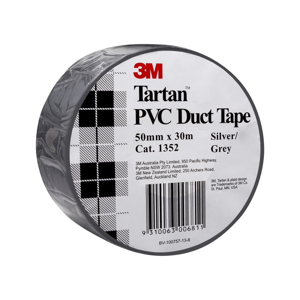 Tape Duct PVC Silver/Grey Tartan 50mm X 30m 1352 3M NO411_88894008_7012880423