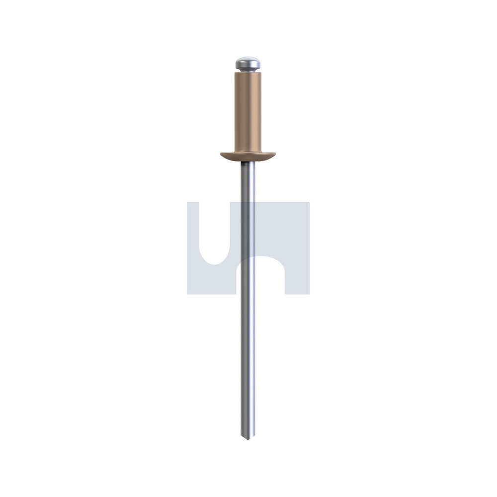 Rivet Dome Head Open Stone 73As2 - Alum 5052/Steel Zp #44 - Pk 1000_40093821_RST73OAS404