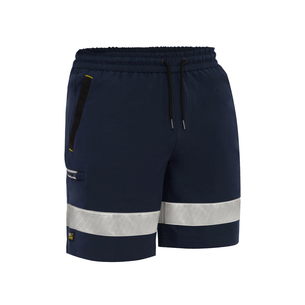 Short Tape Stretch Cargo Poly 170gsm Navy 122R Bisley_40115194_BSHC1333T_BPCTR22