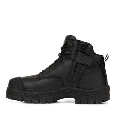 45640Z BLACK LACE UP ZIP Size 5 BOOT 537314 45640Z-BLK-050