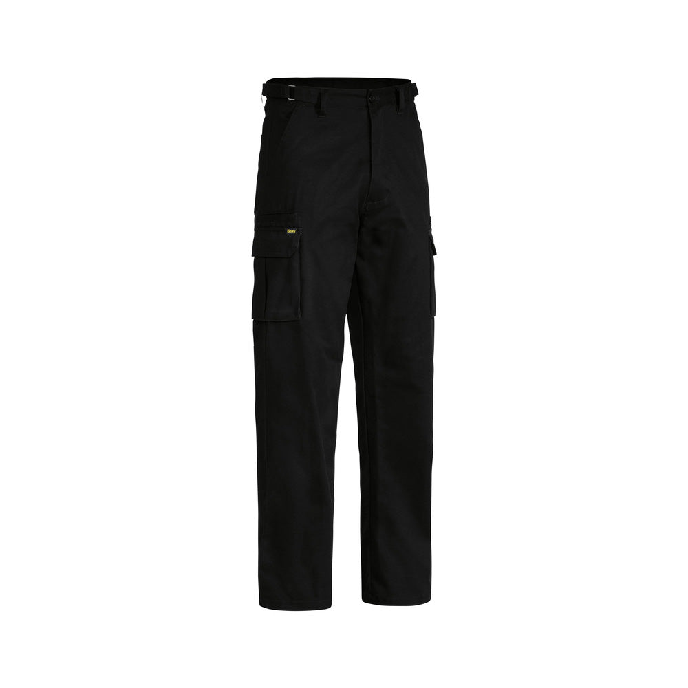 Pants Cargo 82R Black Cotton Drill 310gsm 8 Pocket Bisley_60010401_BPC6007_BBLKR82