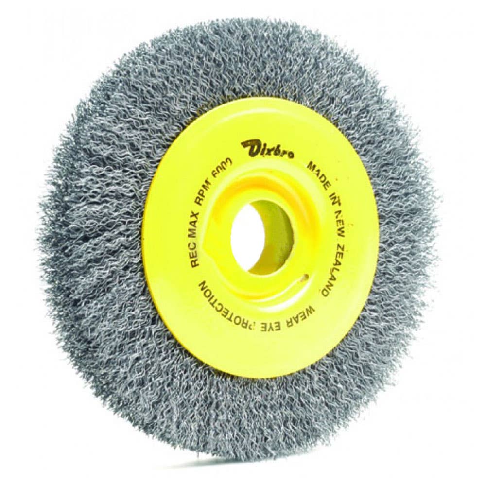Wire Wheel Steel Crimped 3600rpm 250 x 28mm 25.4mm Bore Dixbro 731006 5108-250/25.3