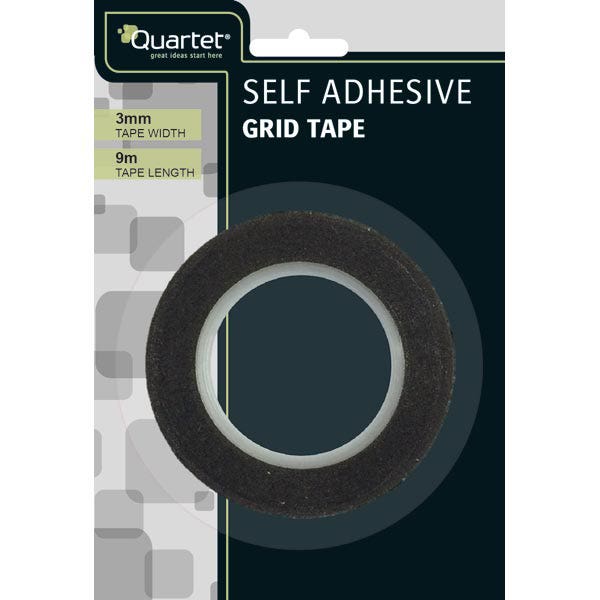 Quartet Geotape Whiteboard Liner 3mmx8M Black 1018238 P73081