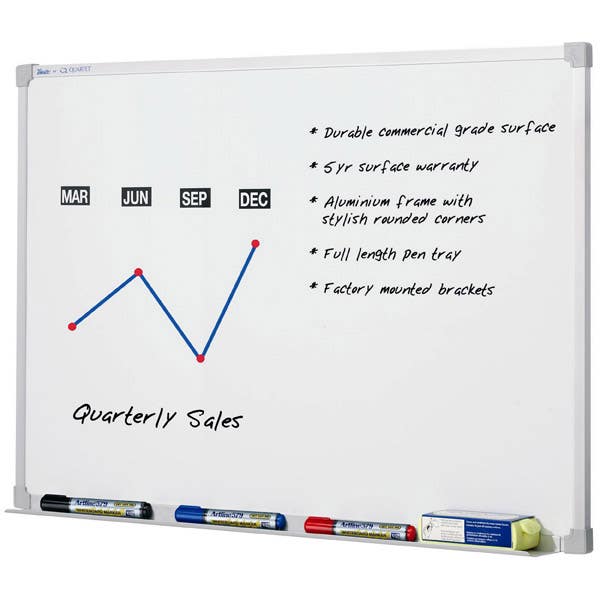 Quartet Penrite Slimline Premium Whiteboard 1200X1200Mm 38202600 QTPWP121A