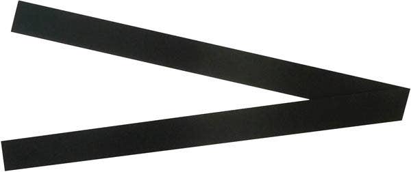 Vista Magnetic Coloured Strips 25X300mm Pack 2 Black 735065001 QTMS300BK