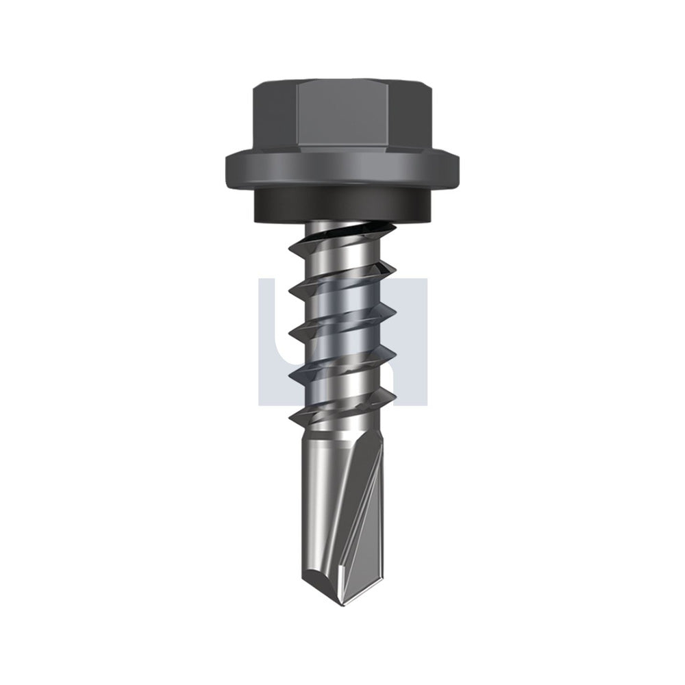 Metal Sds Hex Head + Washer Basalt - Cl4 As3566 #14-10 25 - Pk 1000_40094124_TBAM4SH1410025