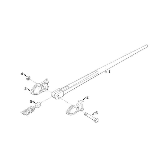 Bolt + Nut For Jaw Titan C12P Chain Tong Petol 7428004 HB23