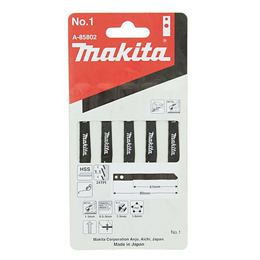 Blade Jigsaw No.1 80mm Pk 5 743001 A-85802