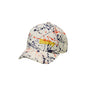 Cap Printed Baseball Cotton 280gsm Orange Splatter Bisley_40114091_BCAP75_PPORONE
