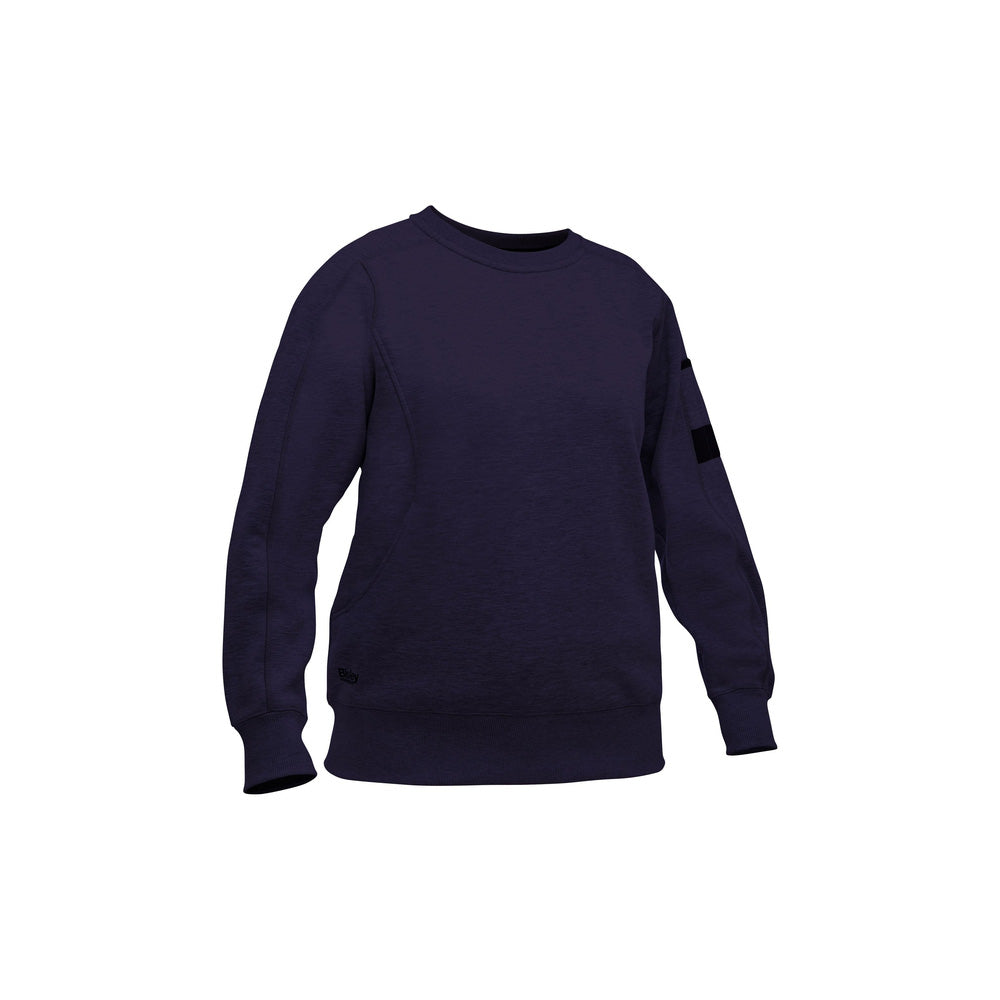 Jumper Womens Fleece Crew Neck Cotton/Poly 365gsm Navy 16 Bisley_40114429_BKL6723_BPCT16