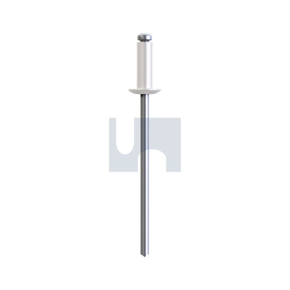 Rivet Dome Hd Open Dover White 73As2 - Alum 5052/Steel Zp #43 - Pk 1000_40093958_FSRDW73OAS403