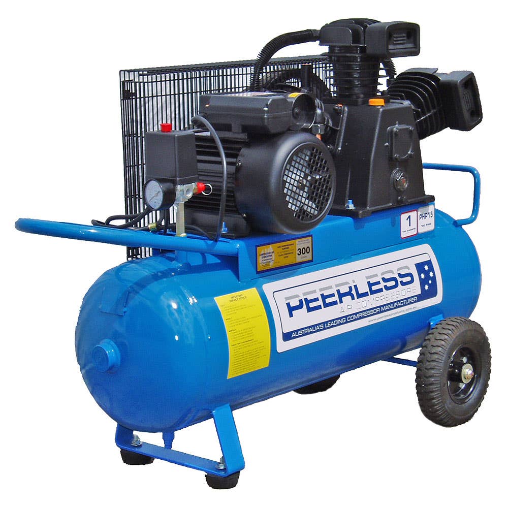 Compressor Air Electric Belt Driven 3.5hp 300LPM 175psi PHP15 Peerless 79010033 00100