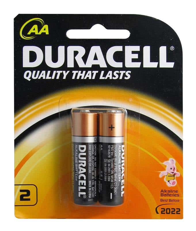 Battery AA Duracell Pk 2 79011227 DU02202
