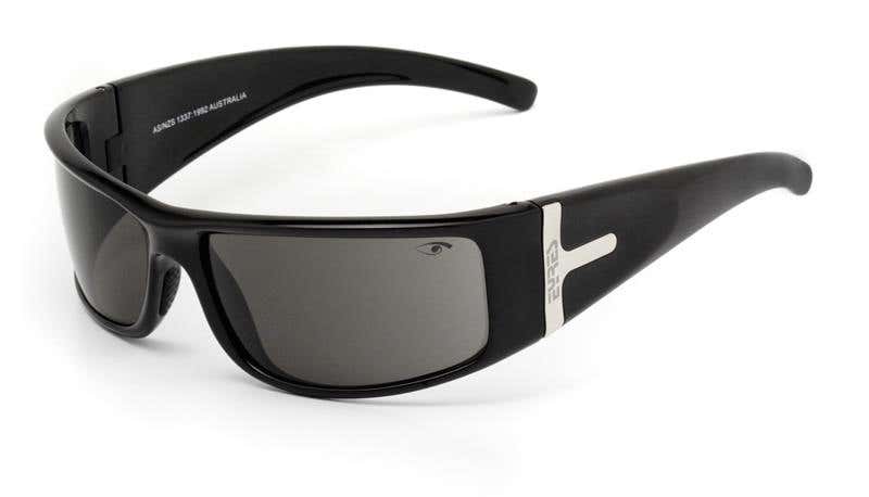 Glasses Grey Lens Shiny Black Frame Hard Coat Allure Eyres 90080705 611-S1-GY