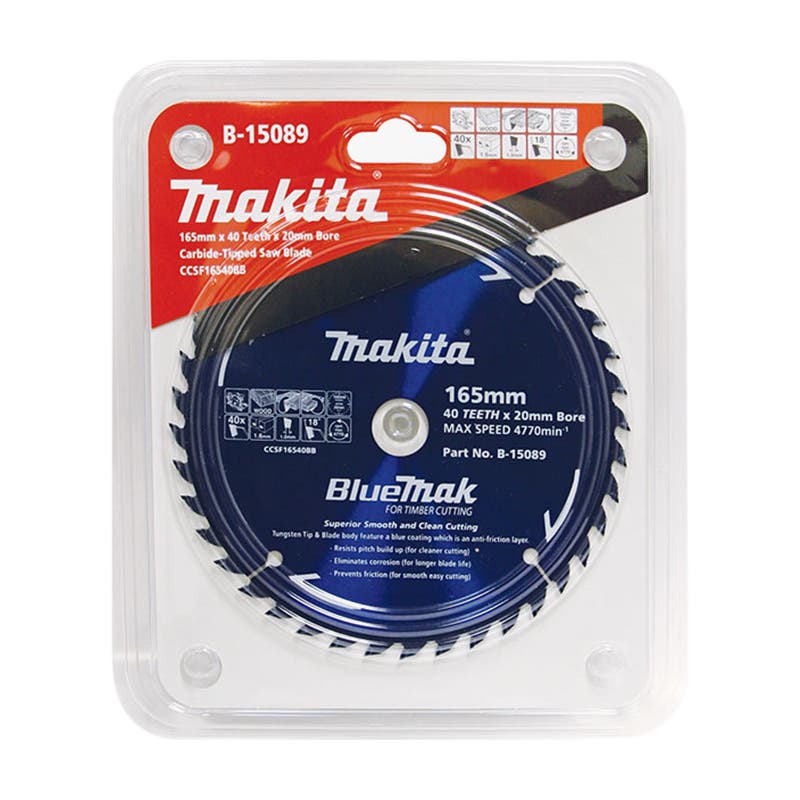 Blade Saw Circular BlueMak 185 X 20mm 24 Teeth Makita 79012854 B-15148-5