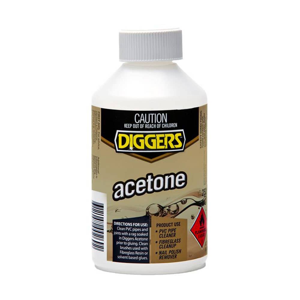 Acetone 250ml Diggers 79012881 16255-250DIG