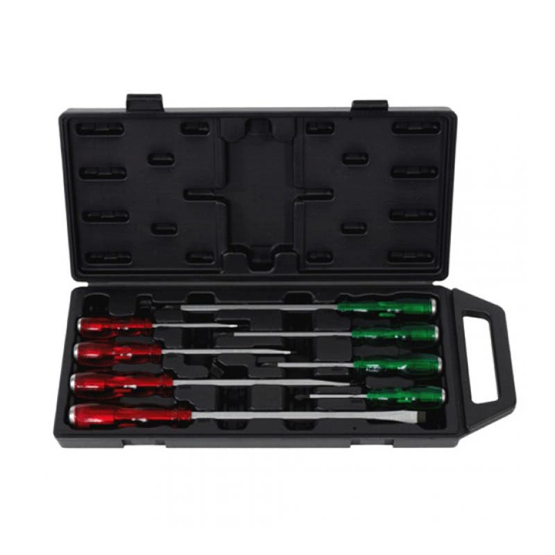 Screwdriver Set 8 Piece Industrial Thru Tang Blade 79016959 SCMT29110