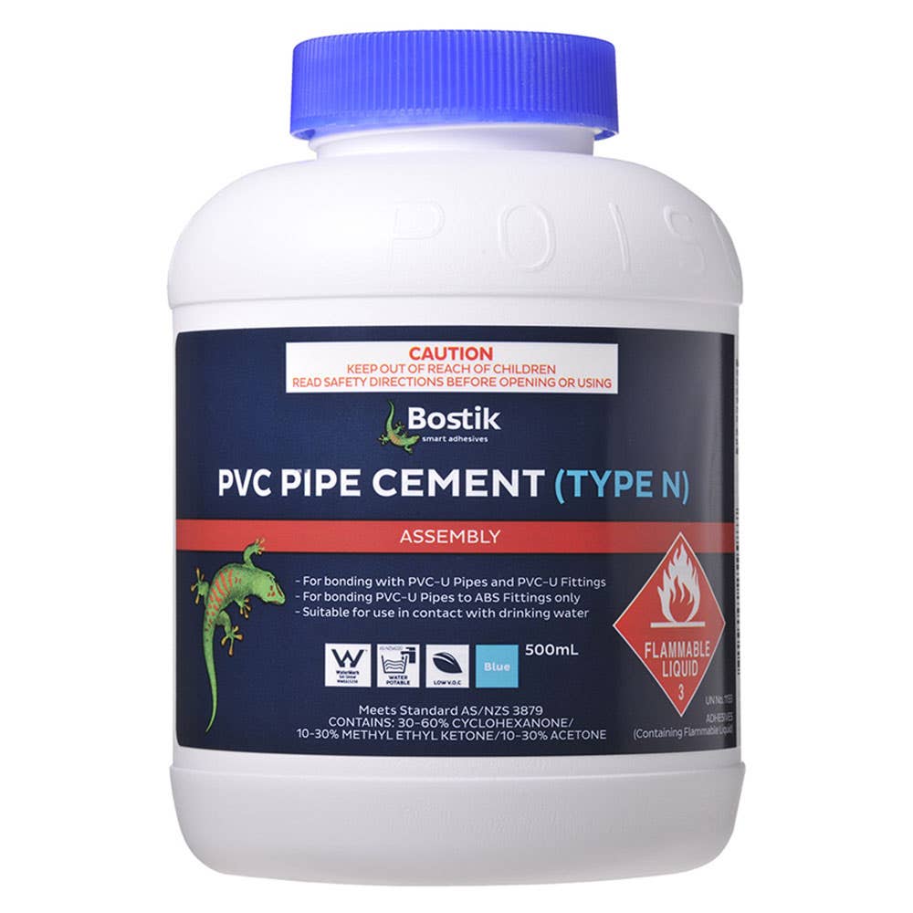 Cement Solvent PVC Blue 250ml Bostik 79901472 30840463