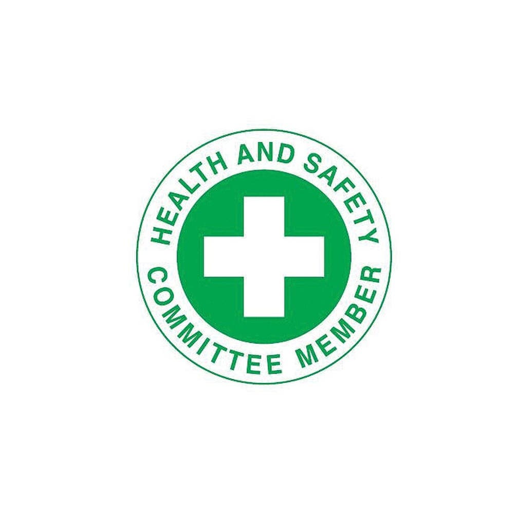 Label Ss Vinyl Safety Hat Health + Safety Committee Member Pk4 79901583 42245