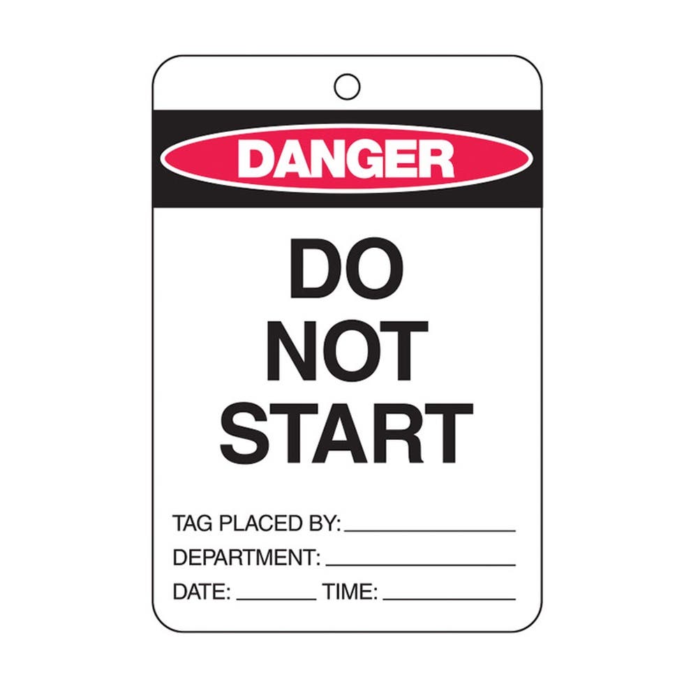 Lockout Tagout Lrg Eco Lo.Tag Rev.Side#1 Do Not.. Pk100 79901606 842358