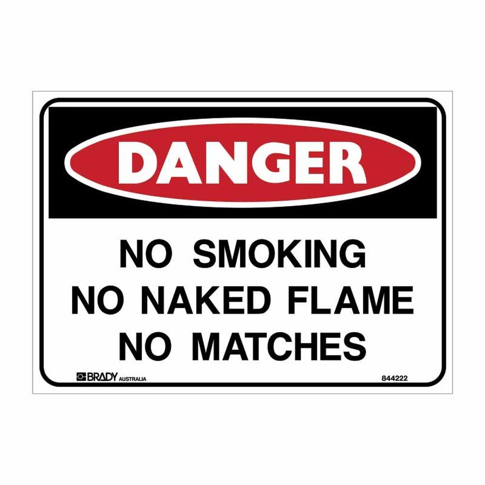 No Smoking No Naked Flame No Matches 300X225 Poly 79901619 840750