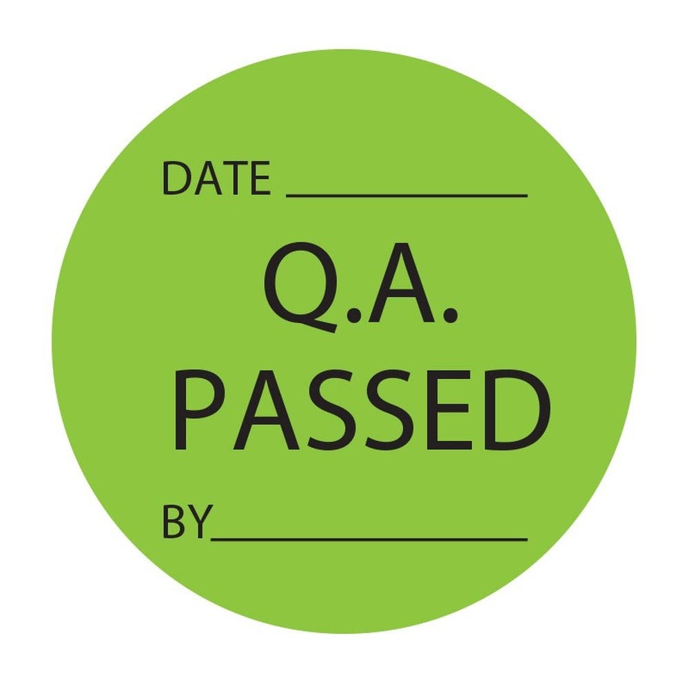 Q/A Passed Labels 50mm 79901622 833179
