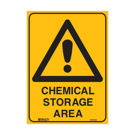 Safety Signs Chemical Storage Area 450X600 Metal 79901634 832293