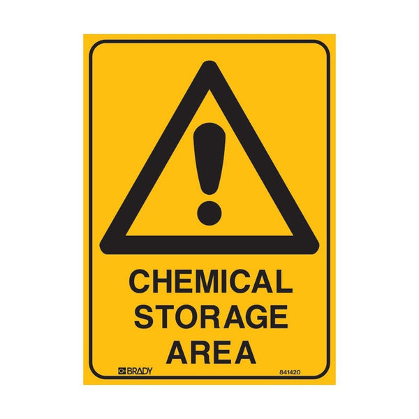 Safety Signs Chemical Storage Area 450X600 Metal – ATOM