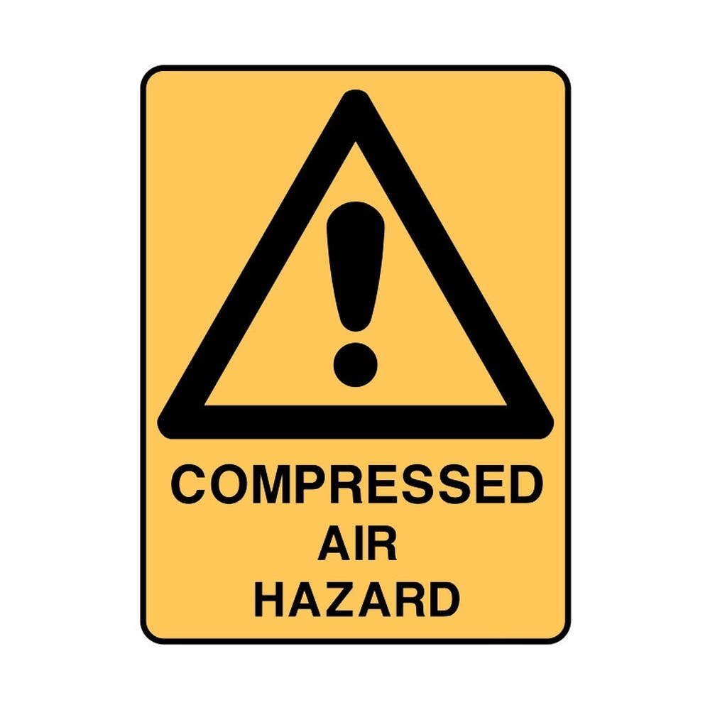 Safety Signs Compressed Air Hazard 225X300 Metal 79901636 841462