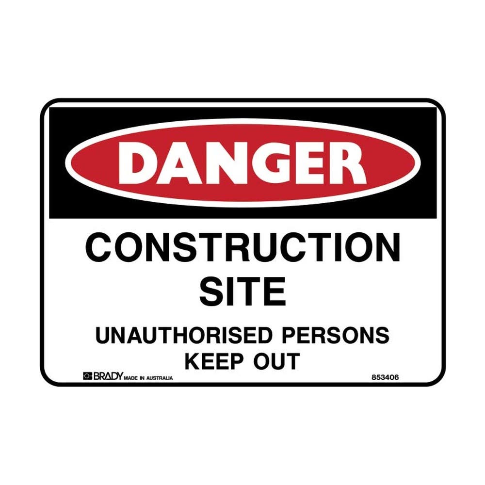 Safety Signs Danger Construction.. 600X450 Polyp 79901644 844510