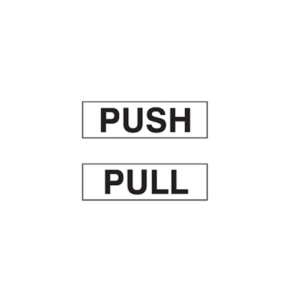 Safety Signs Door Sign Push/Pull Horiz 200X45 Ss Pk5 79901657 841511
