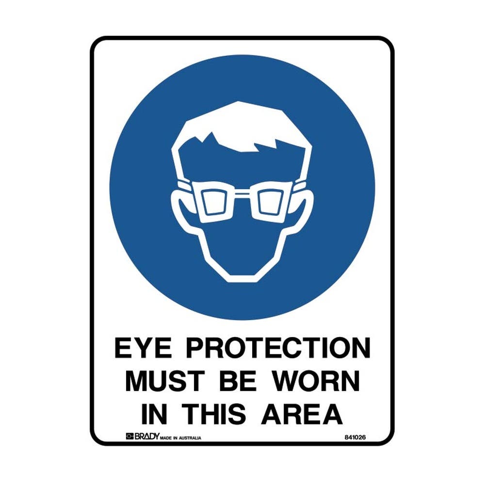 Safety Signs Eye Protection Must Be.. 450X300 Mtl 79901664 838116