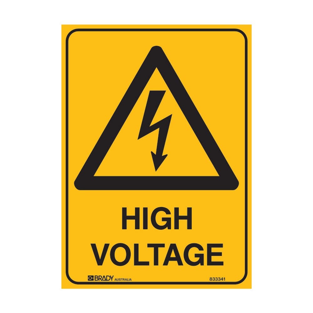 Safety Signs High Voltage 450X300 Mtl 79901688 832087