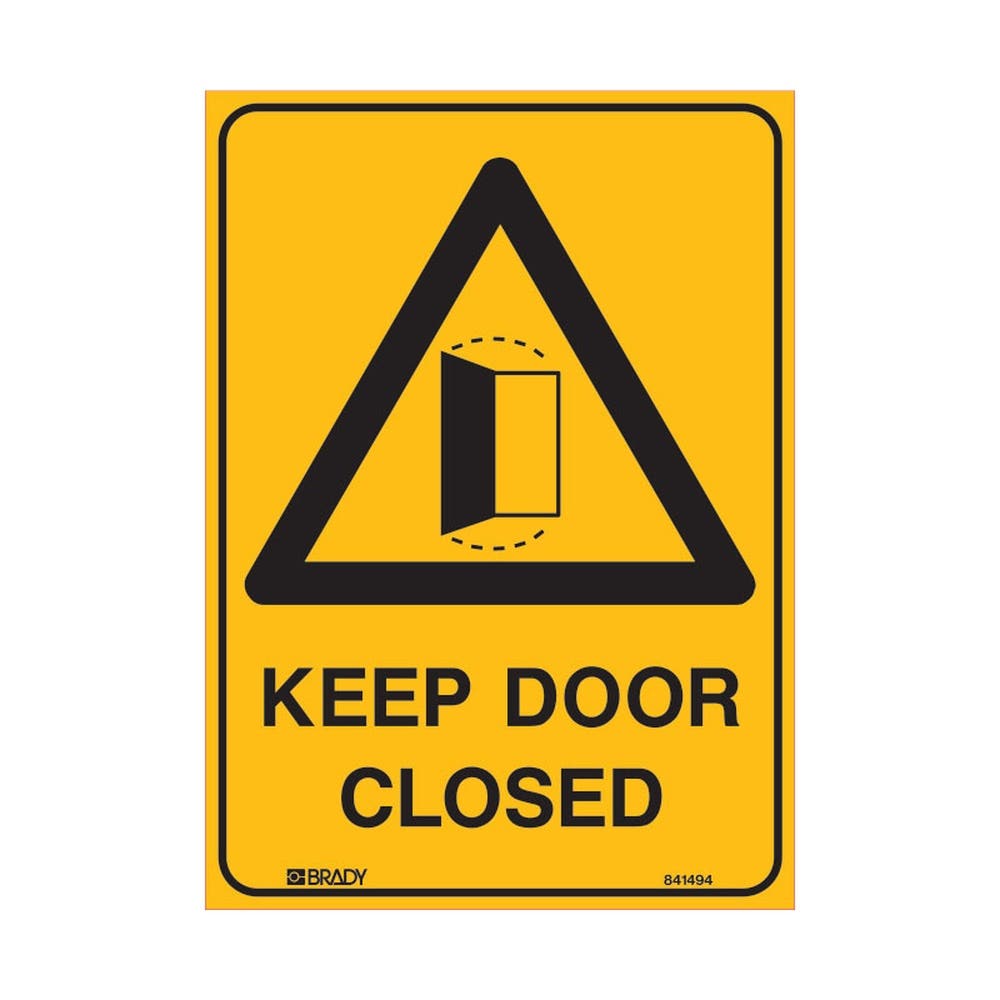 Safety Signs Keep Door Closed 300X225 Poly 79901691 841492