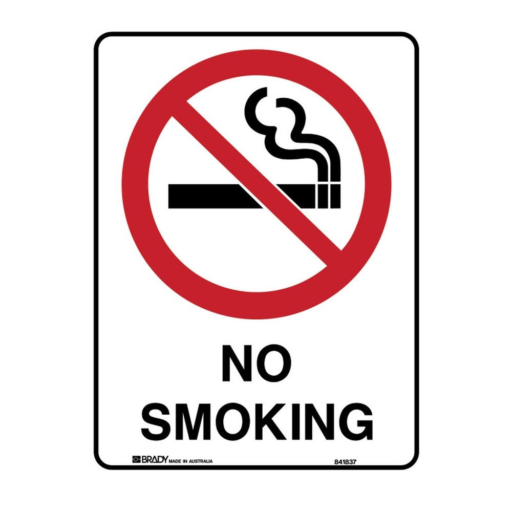 Sign Safety NO SMOKING Metal 600 X 450mm 79901699 832312