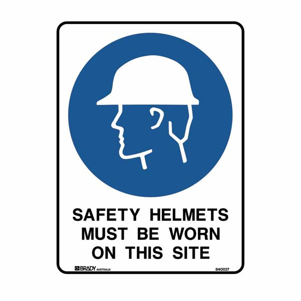 Safety Signs Safety Helmets Must Be Wor..450X300 Mtl 79901710 840025