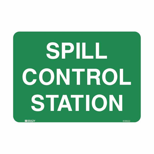 Safety Signs Spill Control Station 300X450 Poly 79901712 835180