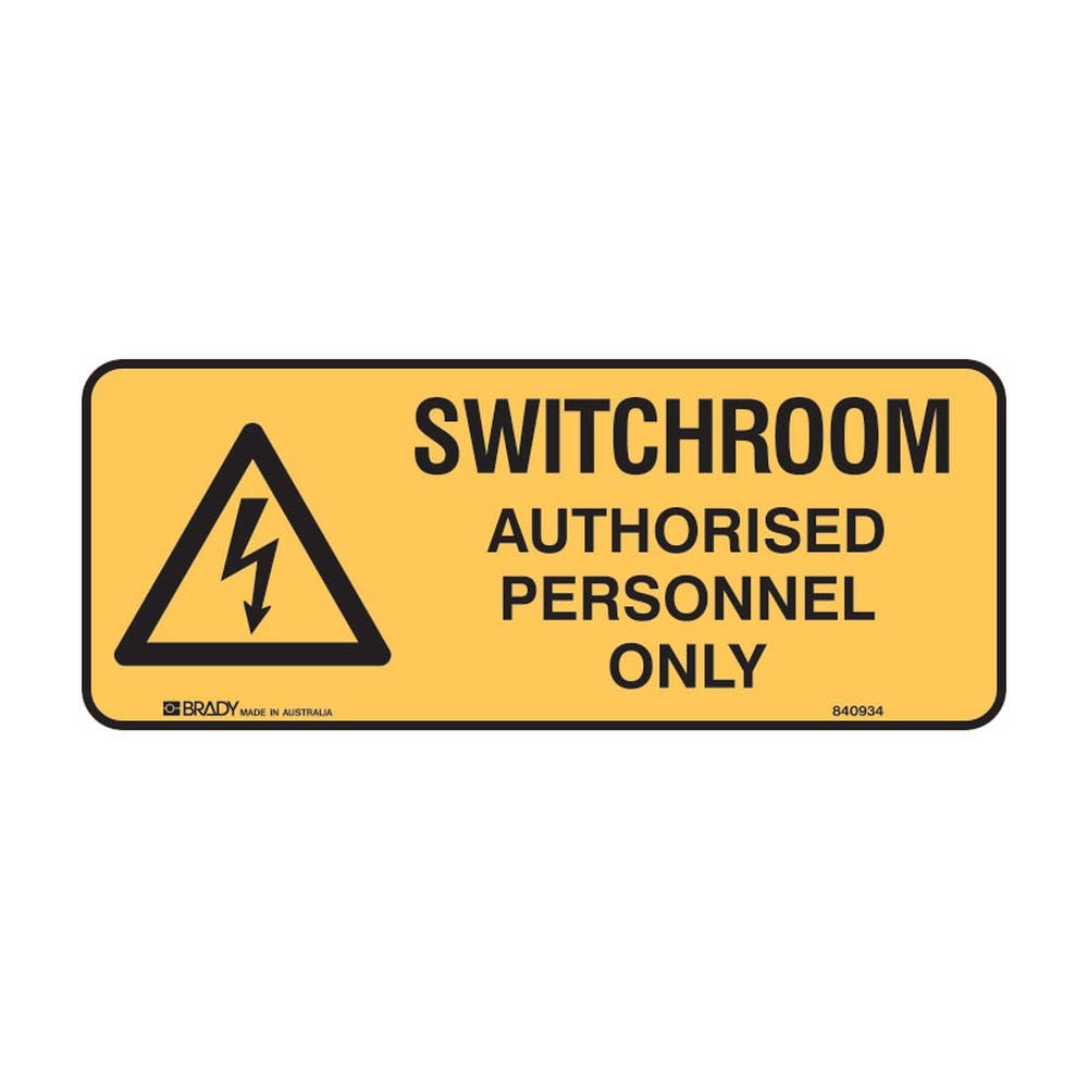 Safety Signs Switchroom Authorised.. 300 X 125 Ss 79901713 840935