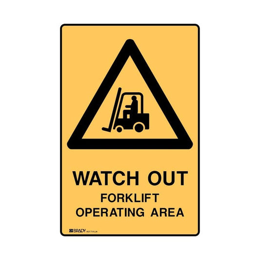 Safety Signs Watch Out Forklift Operat.. 450X300 Poly 79901718 841746